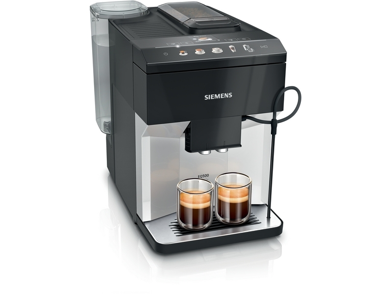 Siemens TP511D01, Espressomaskine, 1,9 L, Kaffebønner, Indbygget kværn, 1500 W, Metallic, Sølv
