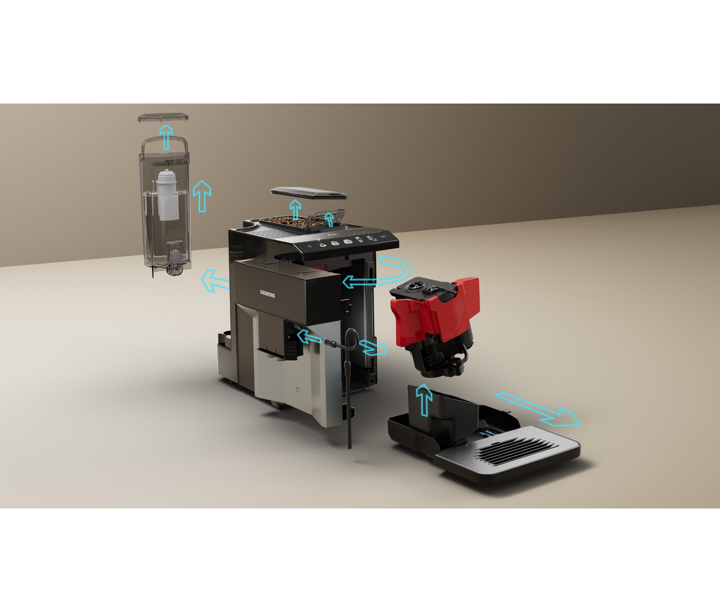 Siemens TP511R01 Eq.500 Espressomaskine billede 9