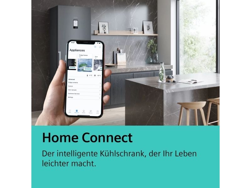 Siemens iQ300 KB96NVFE0 Integreret Køle-/Fryseskab 383 Liter billede 2