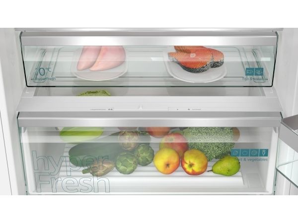 Siemens iQ300 KB96NVFE0 Integreret Køle-/Fryseskab 383 Liter billede 4