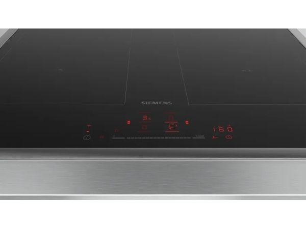 Siemens iQ500 ED645HQC1E, Sort, Rustfrit stål, Indbygget, 60 cm, Zone induktionskogeplade, Keramisk, 4 zone(s)