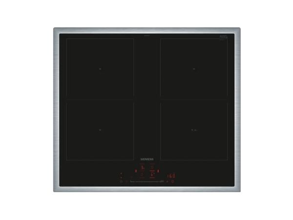 Siemens iQ500 ED645HQC1E, Sort, Rustfrit stål, Indbygget, 60 cm, Zone induktionskogeplade, Keramisk, 4 zone(s)