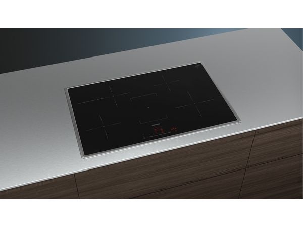 Siemens iQ300 EH845HFB1E, Sort, Indbygget, 80 cm, 4 zone(s), 4 zone(s), Mellem