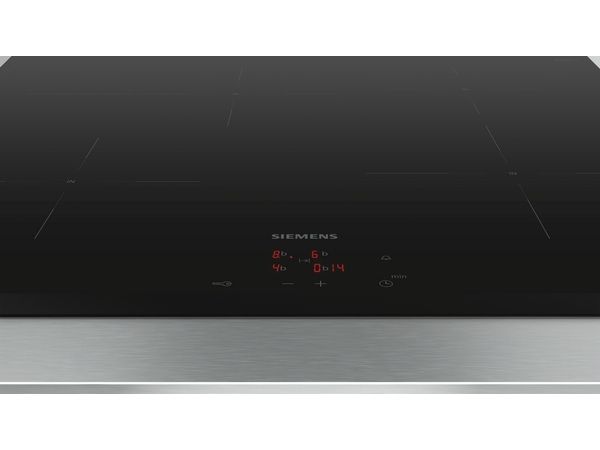 Siemens iQ300 EI631CFB1E, Sort, Indbygget, 60 cm, Zone induktionskogeplade, Keramisk, 4 zone(s) billede 2