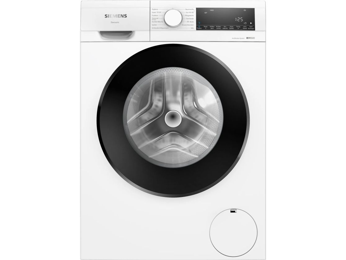 Siemens - Vaskemaskine - Niche - bredde: 60 cm - højde: 85 cm - frontbetjening - 8 kg - 1400 rpm