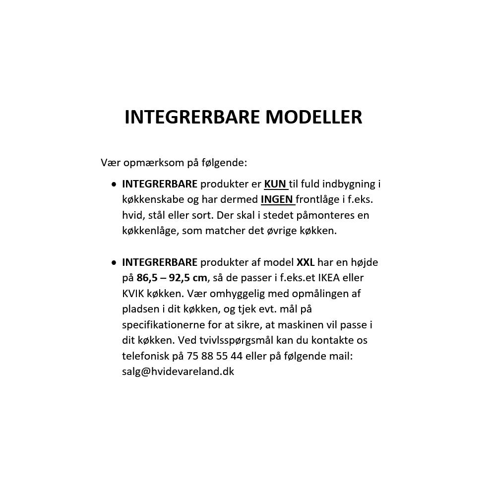 Siemens Integrerbar opvaskemaskine SN63HX04ME 2+2 års Garanti billede 8
