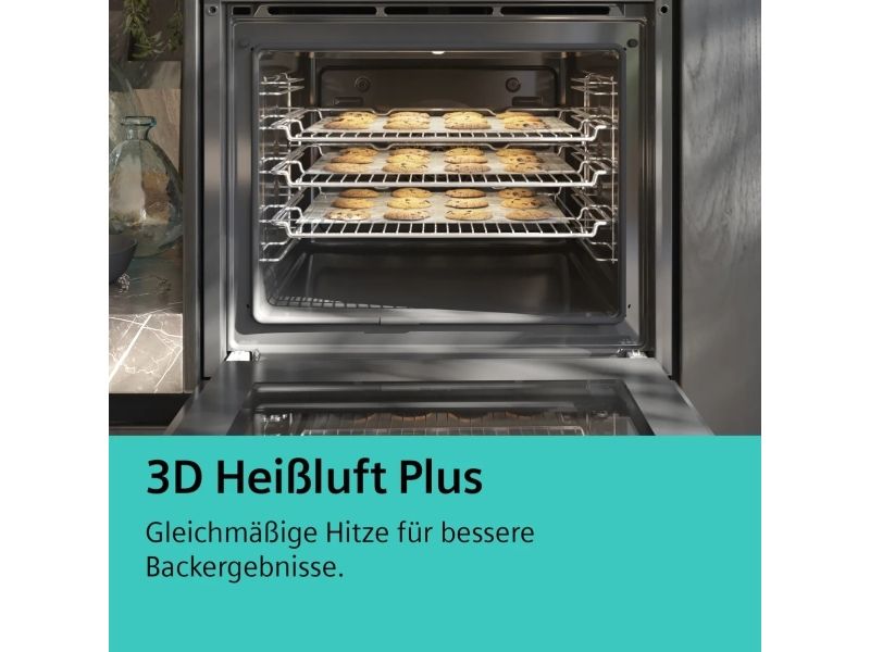 Siemens iQ500 HE278GBB4, Medium, Elektrisk ovn, 71 L, 71 L, 30 - 275 °C, Hydrolytisk + pyrolytisk