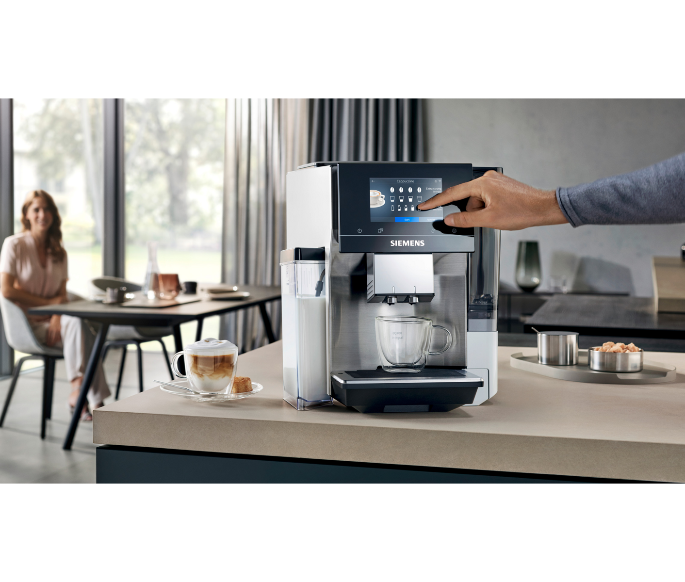 Siemens Fuldautomatisk Kaffemaskine, Eq700 Integral Espressomaskine billede 8