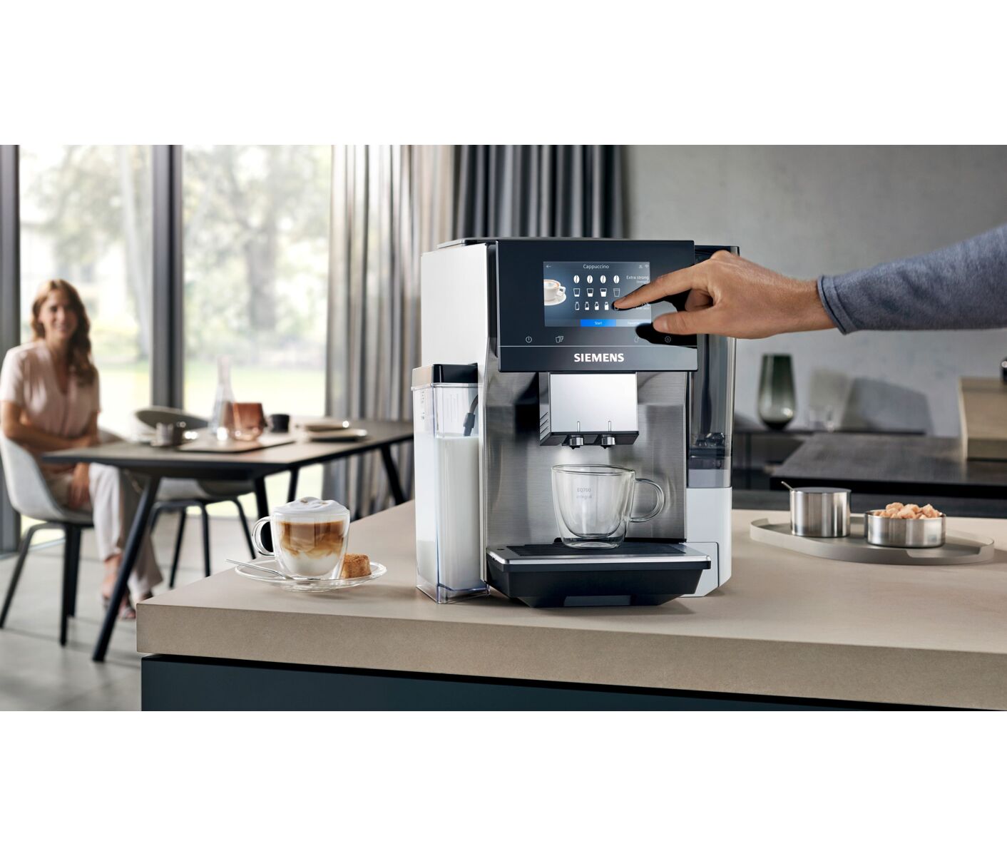 Siemens Fuldautomatisk Kaffemaskine, Eq700 Integral Espressomaskine billede 6