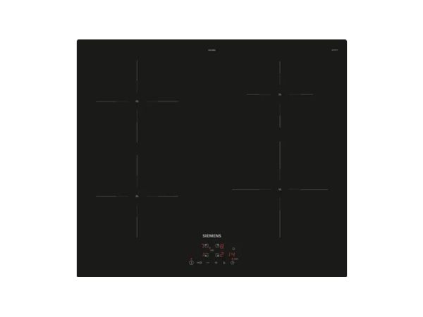 Siemens iQ100 EU611BEB5E - Induktions kogeplade - 4 plader - Niche - bredde: 56 cm - dybde: 49 cm - rammeløs - sort billede 2