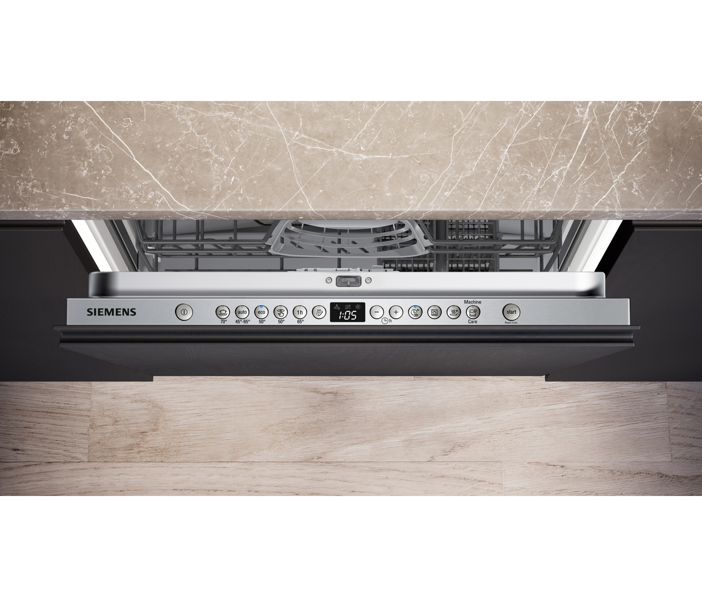 Siemens SN616X02AF Iq100 Integrerbar Opvaskemaskine billede 4