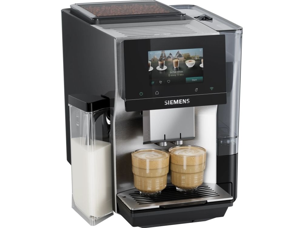 Siemens EQ.700 TQ727E03, Espressomaskine, 2,4 L, Kaffebønner, Indbygget kværn, 1500 W, Rustfrit stål, Sort