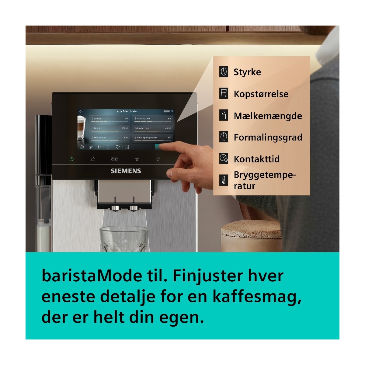 Siemens EQ900 plus iAroma TQ923EZ3 kaffemaskine billede 5