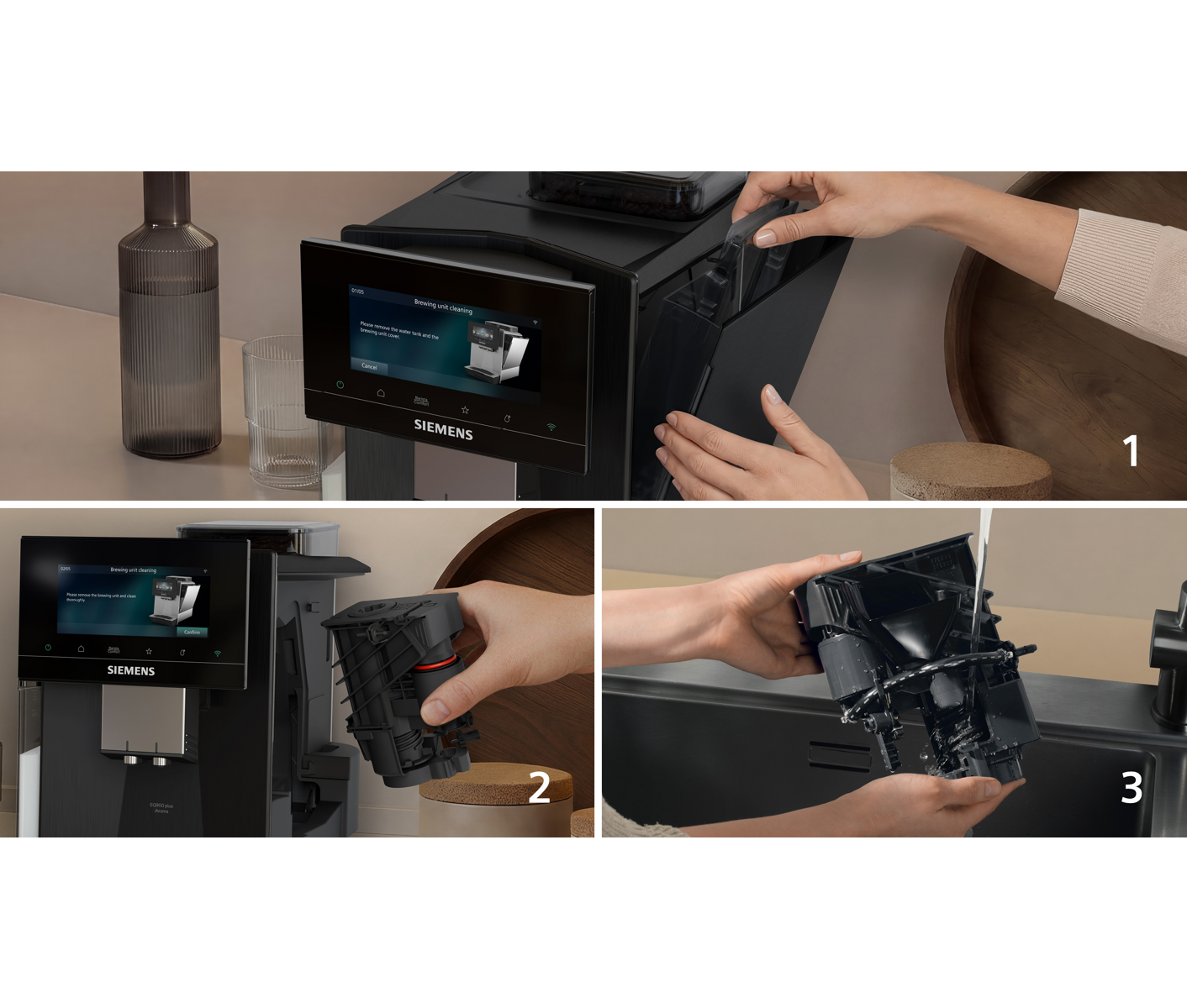 Siemens TQ925EZ5 Eq900 Plus Dark Steel Espressomaskine billede 7