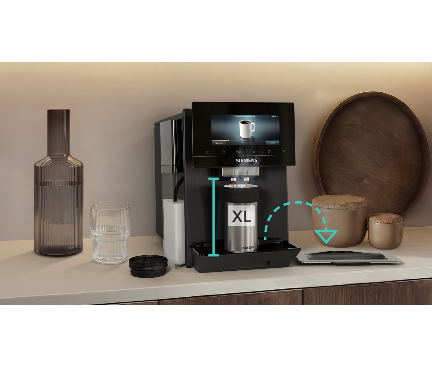Siemens TQ925EZ5 Eq900 Plus Dark Steel Espressomaskine billede 5