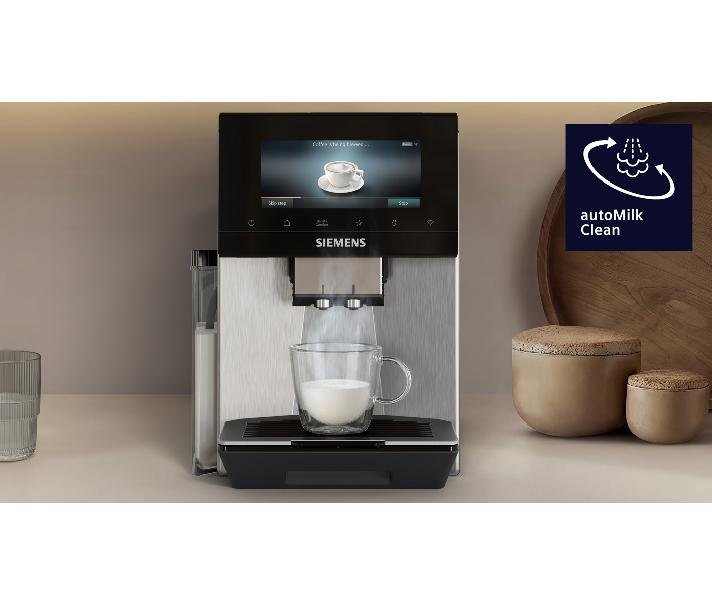 Siemens TQ925E03 Eq900 Steel Espressomaskine billede 2