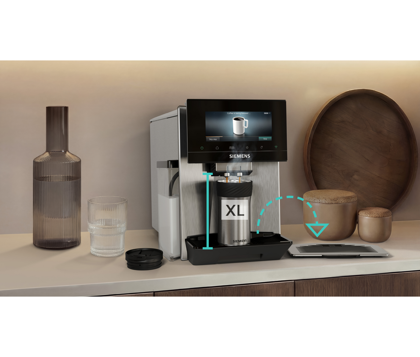 Siemens TQ925E03 Eq900 Steel Espressomaskine billede 5