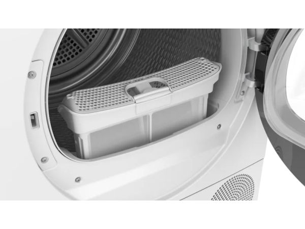 Siemens iQ700 WQ46B2D41, Fritstående, Front-læsning, Varmepumpe, Hvid, Dreje, Berøring, Venstre