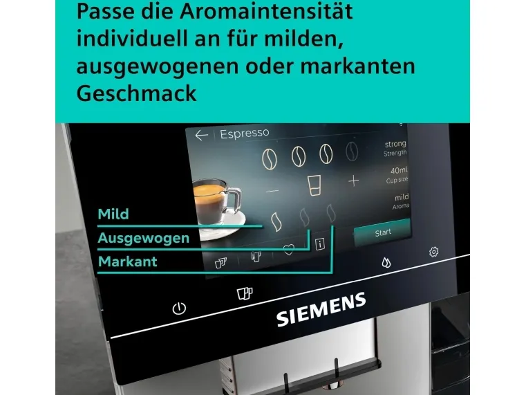 Siemens TP725EM7 Fuldautomatis K Kaffemaskine, Eq700 Iaroma, Espressomaskine