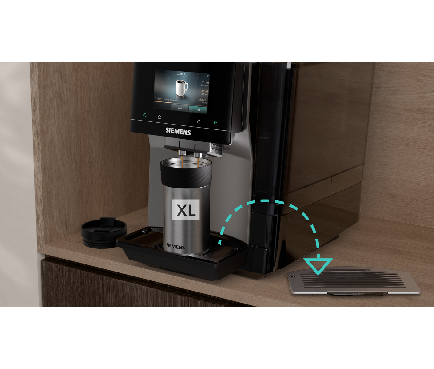 Siemens TP725EM7 Fuldautomatis K Kaffemaskine, Eq700 Iaroma, Espressomaskine