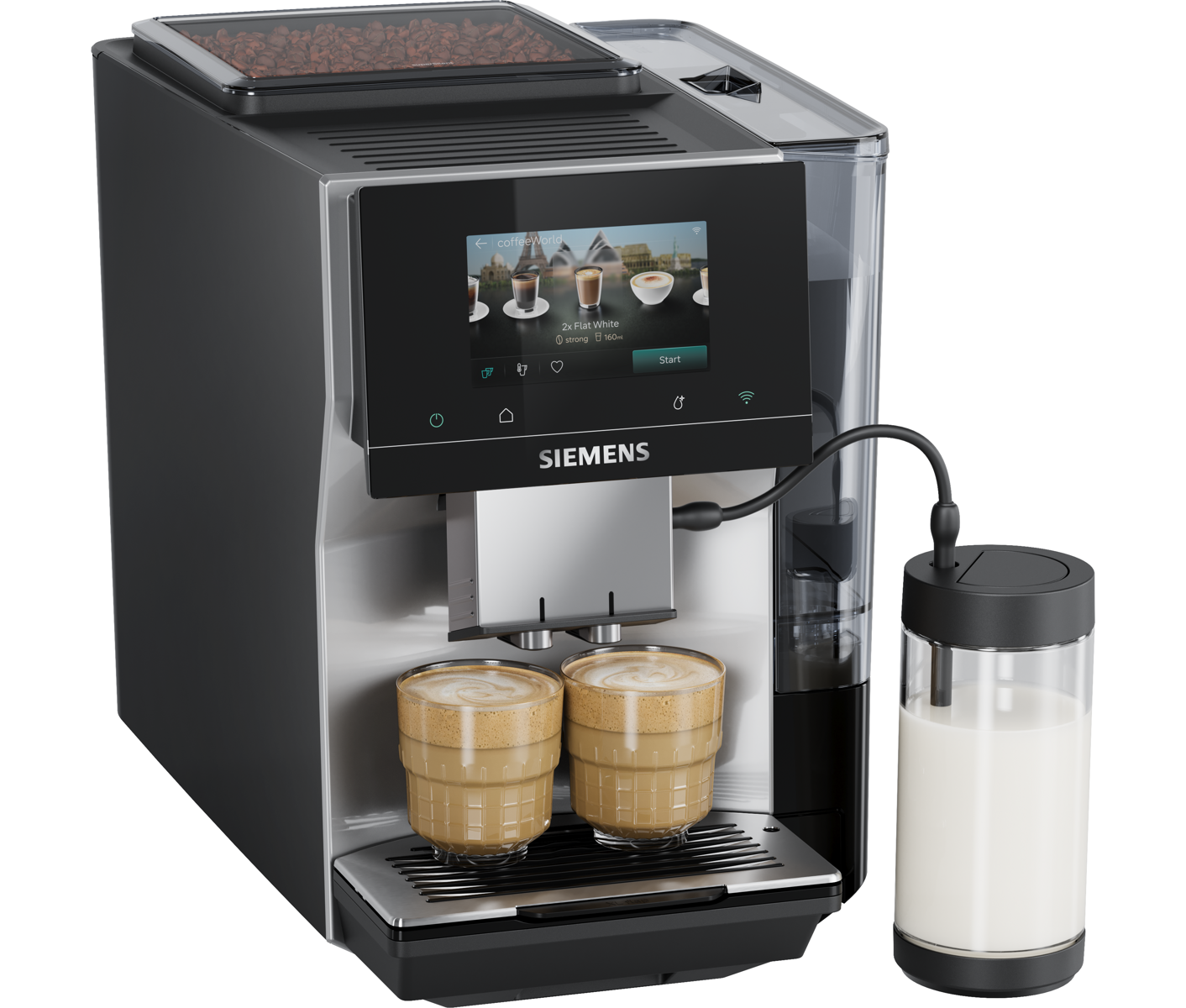 Siemens TP725EM7 Fuldautomatis K Kaffemaskine, Eq700 Iaroma, Espressomaskine