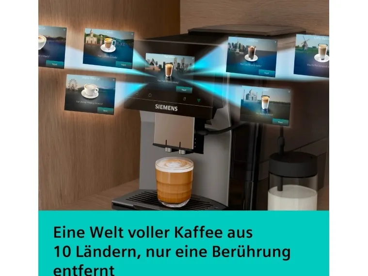Siemens TP725EM7 Fuldautomatis K Kaffemaskine, Eq700 Iaroma, Espressomaskine