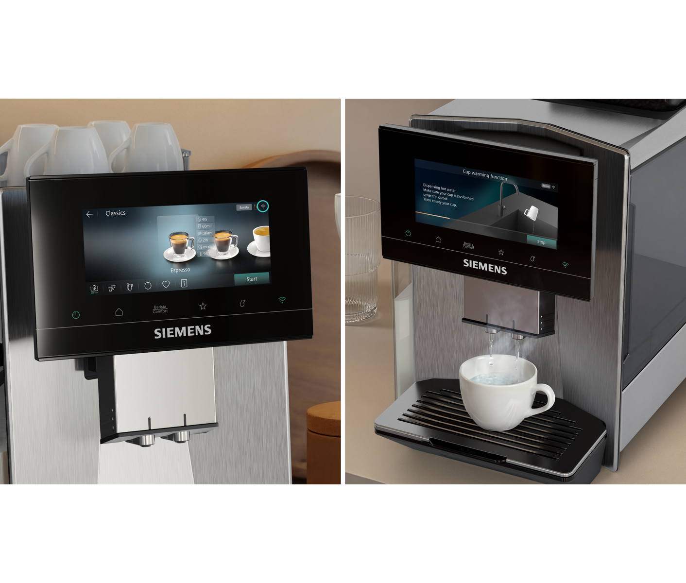 Siemens TQ923E43 Fuldautomatis K Kaffemaskine, Eq900 Iaroma, Espressomaskine