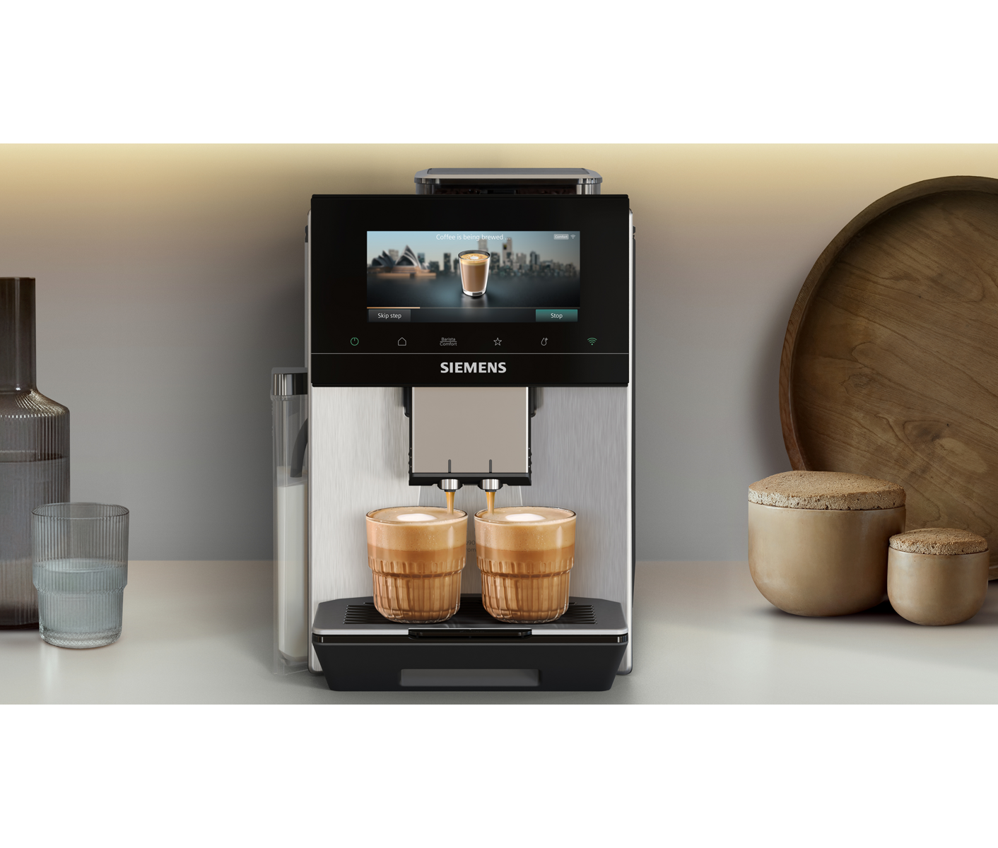 Siemens TQ923E43 Fuldautomatis K Kaffemaskine, Eq900 Iaroma, Espressomaskine
