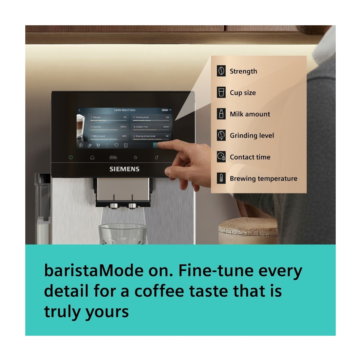 Siemens EQ900 iAroma TQ927E03 kaffemaskine billede 3