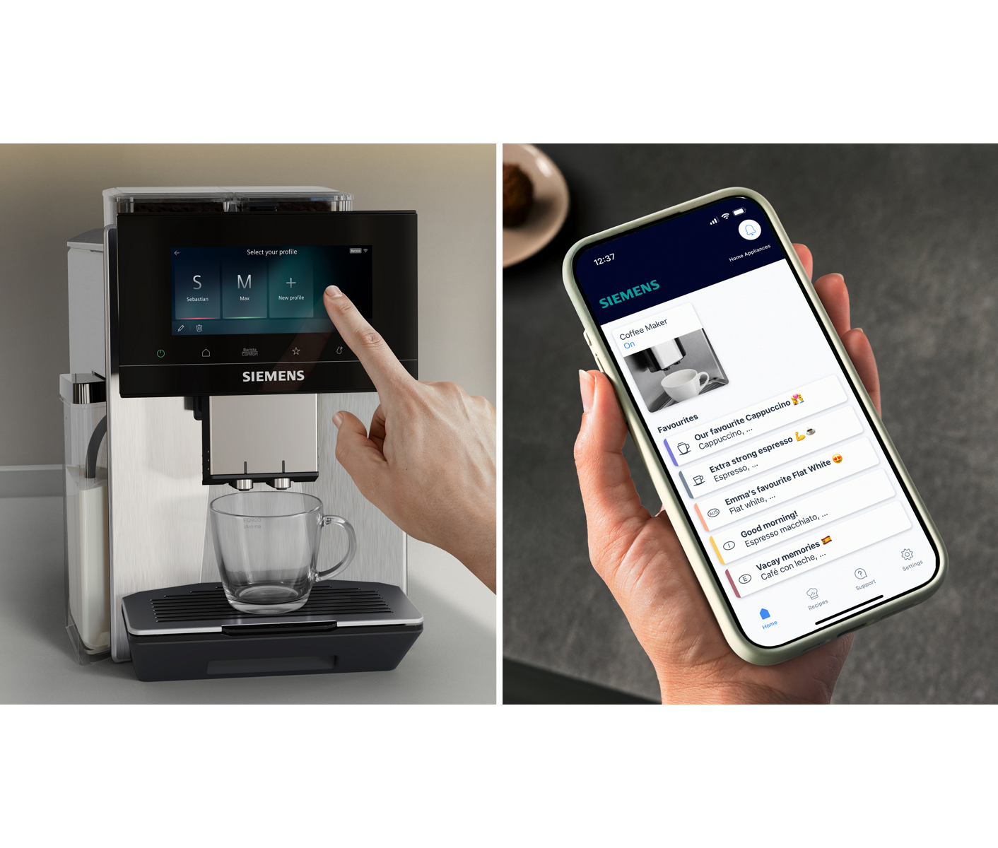 Siemens EQ900 iAroma TQ927E03 kaffemaskine billede 2