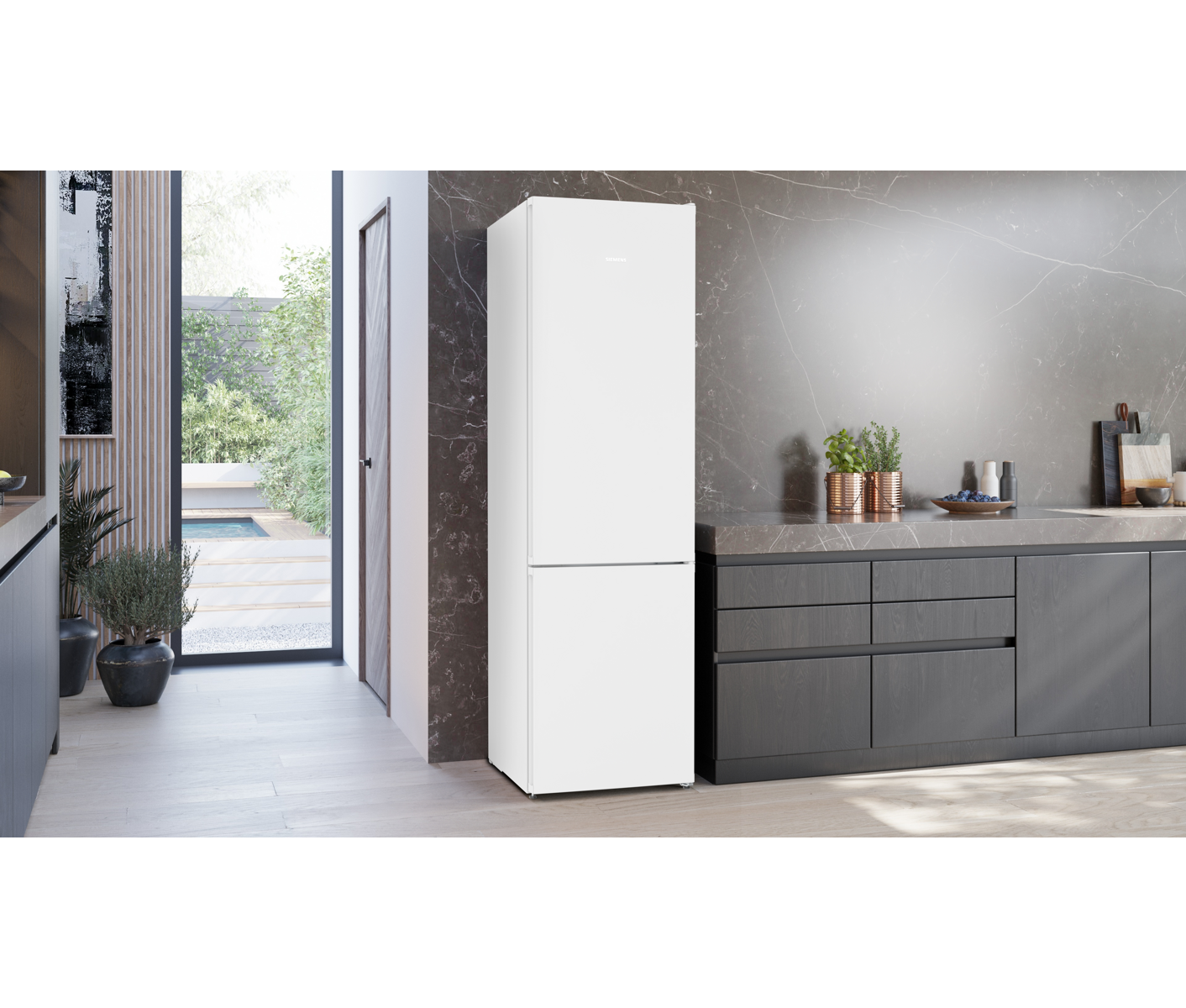 Siemens iQ300 kølefryseskab KG39NVWDG (hvid)