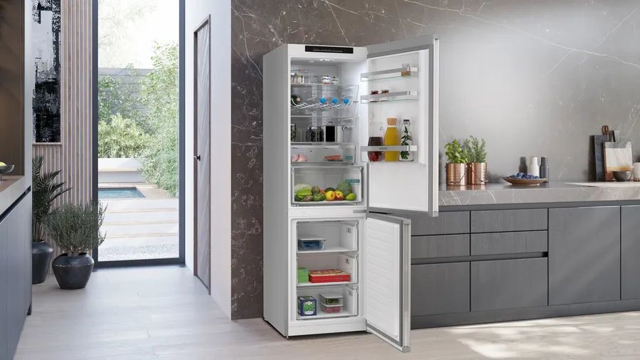 Siemens iQ300 KG36NVIAG, 321 L, SN-T, 10 kg/24t, A, Frisk zone, aflukke, Rustfrit stål billede 3