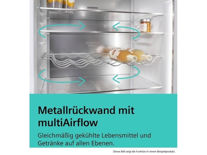 Siemens iQ300 KG36NVIBG, 321 L, SN-T, 9,5 kg/24t, B, Frisk zone, aflukke, Børstet stål