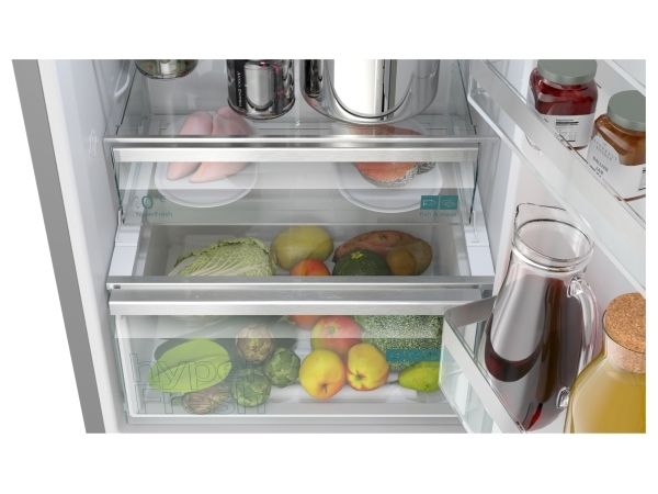 Siemens iQ300 KG36NVIBG, 321 L, SN-T, 9,5 kg/24t, B, Frisk zone, aflukke, Børstet stål