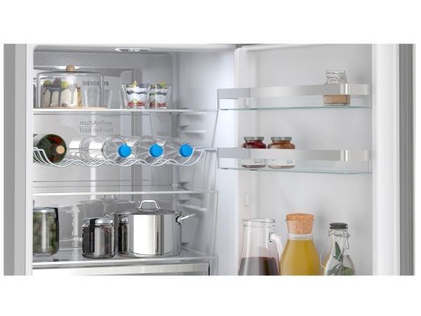 Siemens iQ300 KG36NVIBG, 321 L, SN-T, 9,5 kg/24t, B, Frisk zone, aflukke, Børstet stål