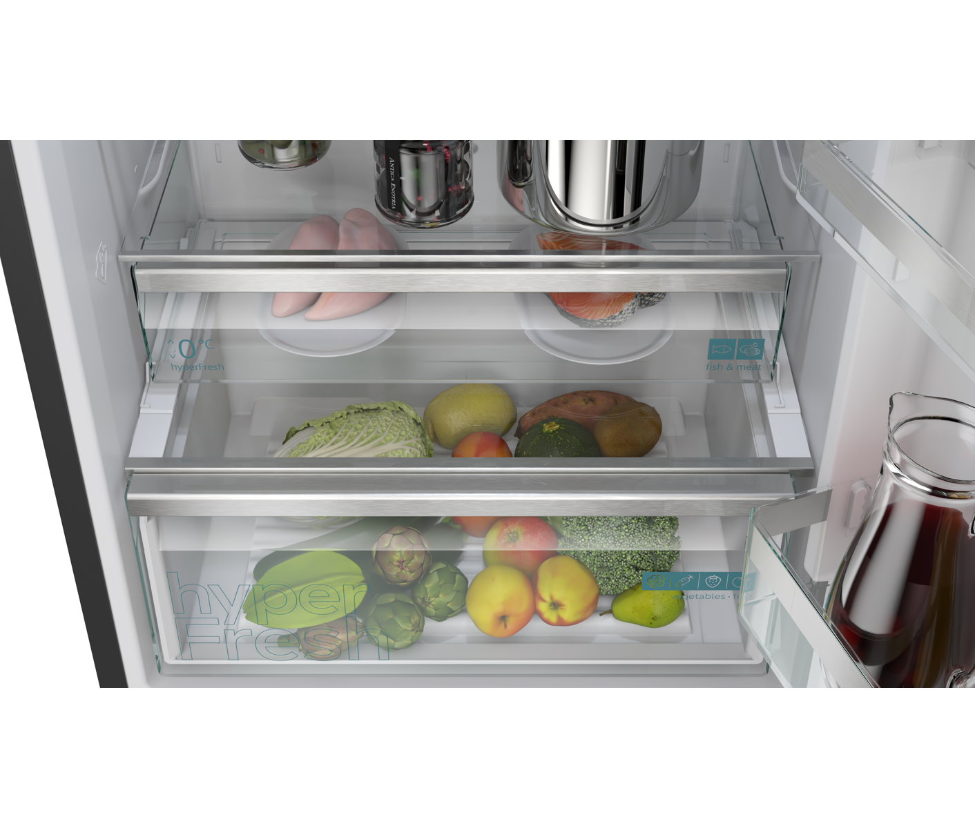 Siemens iQ300 KG49NVXCG kølefryseskab billede 7