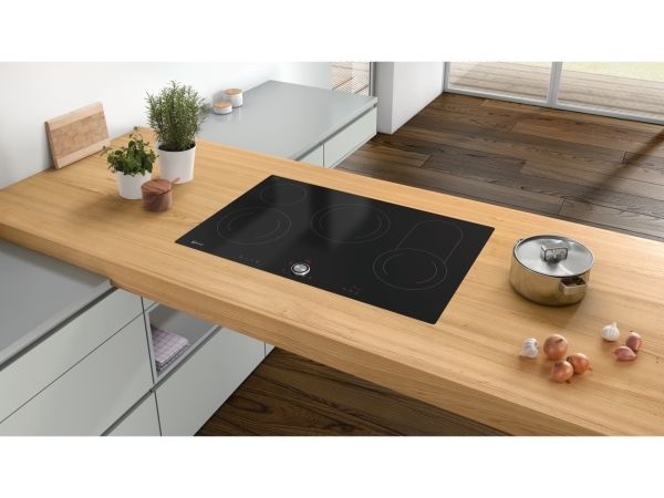 Neff T18PT16X0 - Keramisk kogeplade - 4 plader - Niche - bredde: 78 cm - dybde: 50 cm - rammeløs - sort