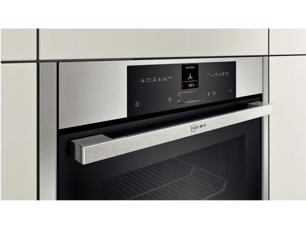 Neff N 70 B15CR22N1 - Ovn - til indbygning - niche - bredde: 56 cm - dybde: 55 cm - højde: 58.5 cm - med selv-rengøring - Klasse A+ - rustfrit stål billede 4