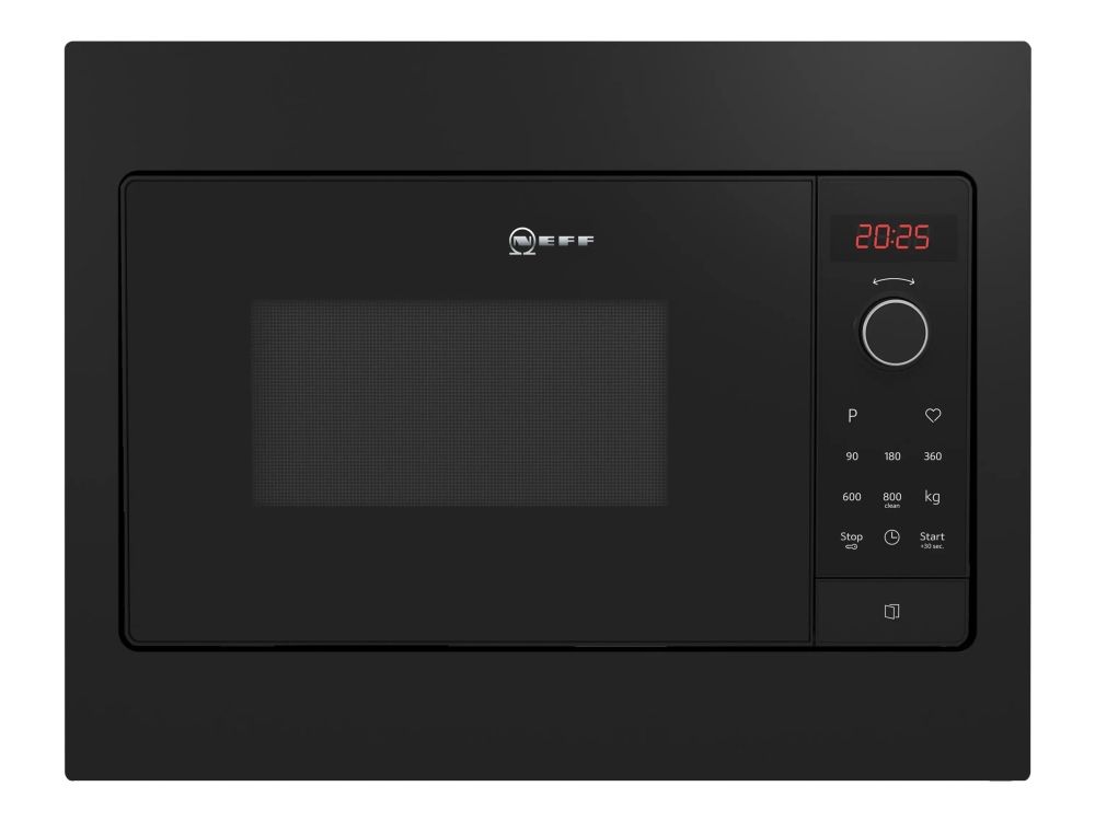Neff N 30 HLAWG25S3 - Mikrobølgeovn - til indbygning - 20 liter - 800 W - sort billede 2