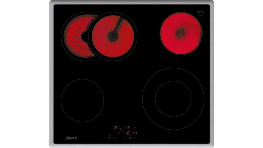 Neff T16SBN1L0, Sort, Indbygget, 60 cm, Keramisk, Keramisk, 4 zone(s) billede 1