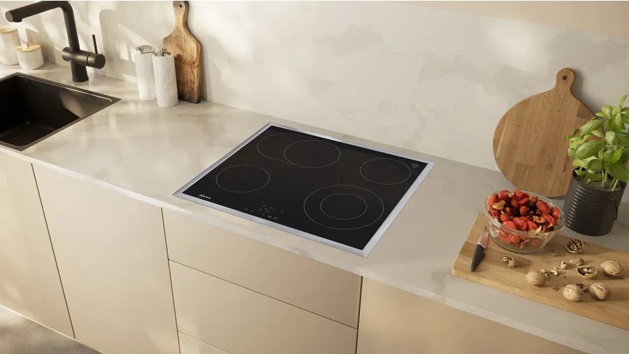 Neff T16SBN1L0, Sort, Indbygget, 60 cm, Keramisk, Keramisk, 4 zone(s) billede 4