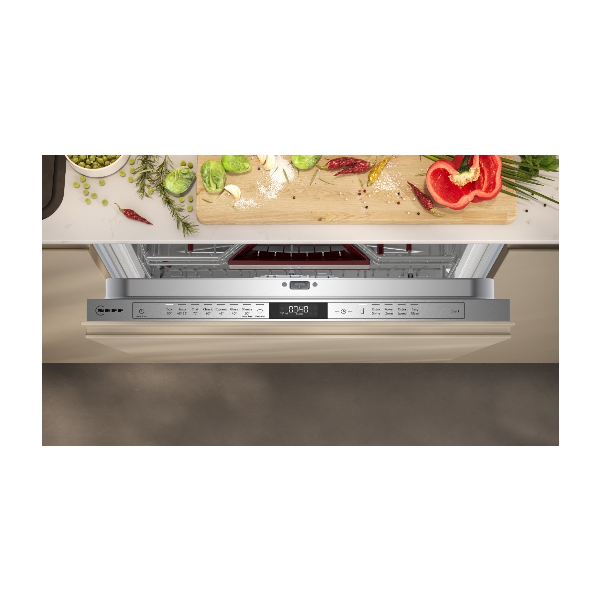 Neff N 70 S257ZCX01E integreret opvaskemaskine billede 7