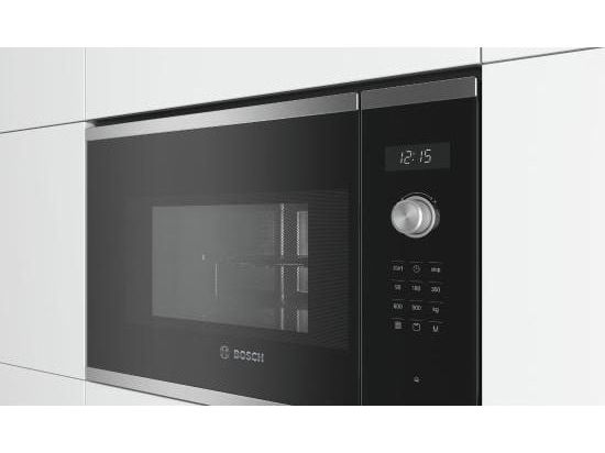Bosch Serie | 6 BEL554MS0 - Mikrobølgeovn med grill - til indbygning - 25 liter - 900 W - rustfrit stål