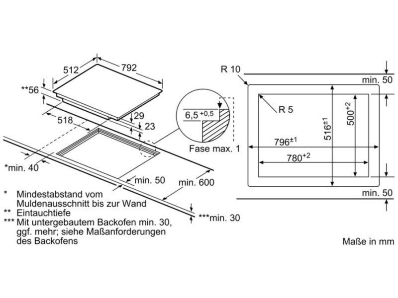 Bosch Serie 8 PXY801DW4E til planlimning med PerfectFry stegesensor og Home Connect