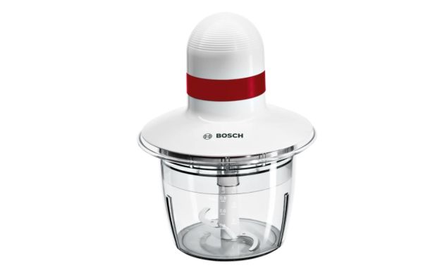 Bosch MMRP1000, 0,8 L, CE, Eurasian, VDE, Rød, Transparent, Hvid, Plast, Rustfrit stål, Knapper