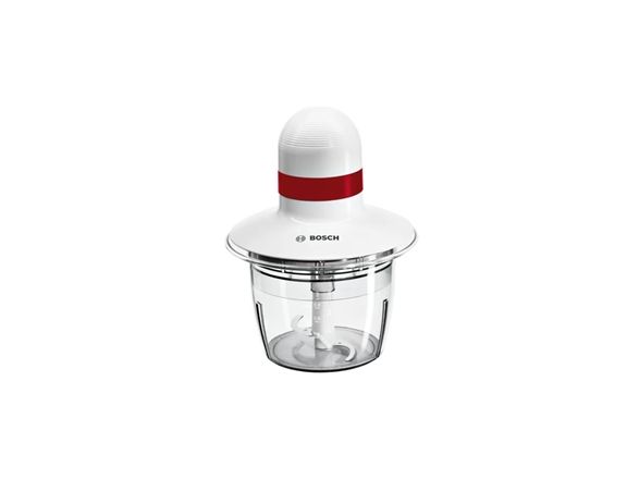 Bosch MMRP1000, 0,8 L, CE, Eurasian, VDE, Rød, Transparent, Hvid, Plast, Rustfrit stål, Knapper