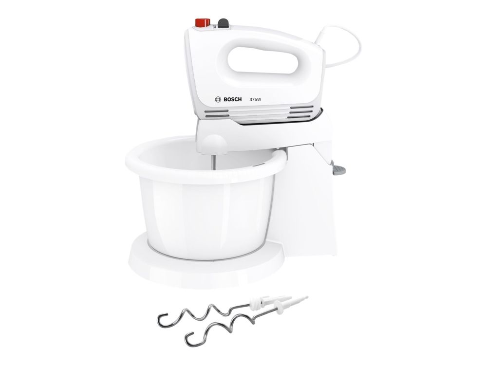 Bosch CleverMixx MFQ2600W - Mixer - 375 W - hvid/rød