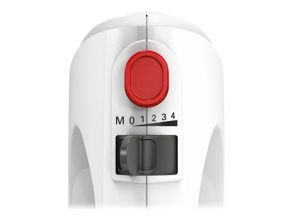 Bosch CleverMixx MFQ2600W - Mixer - 375 W - hvid/rød