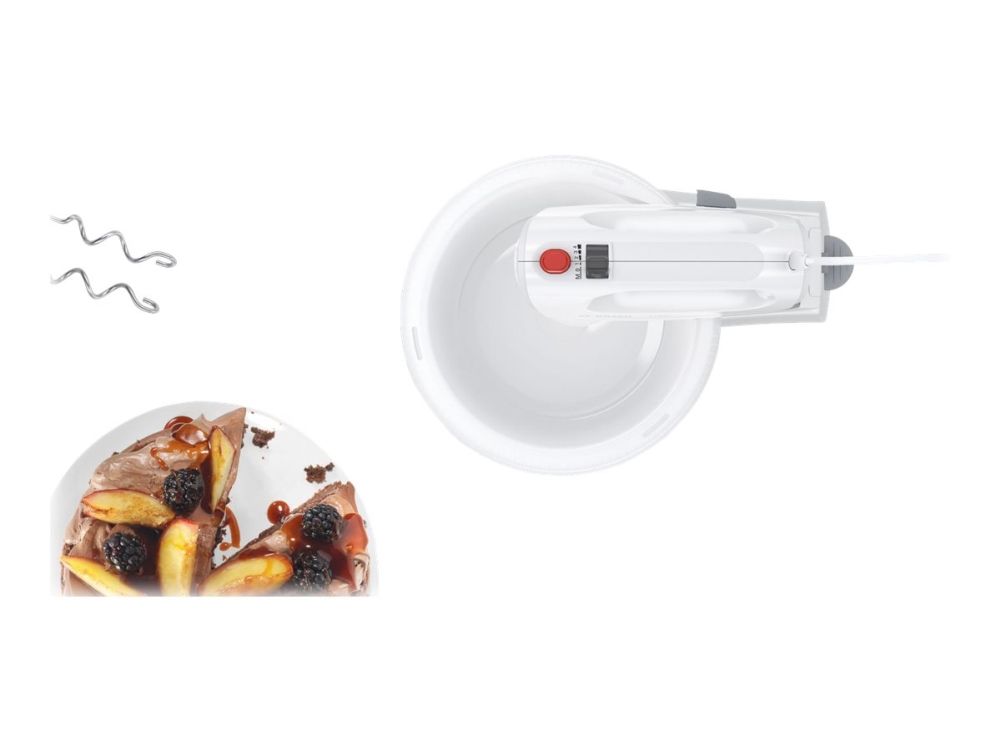 Bosch CleverMixx MFQ2600W - Mixer - 375 W - hvid/rød