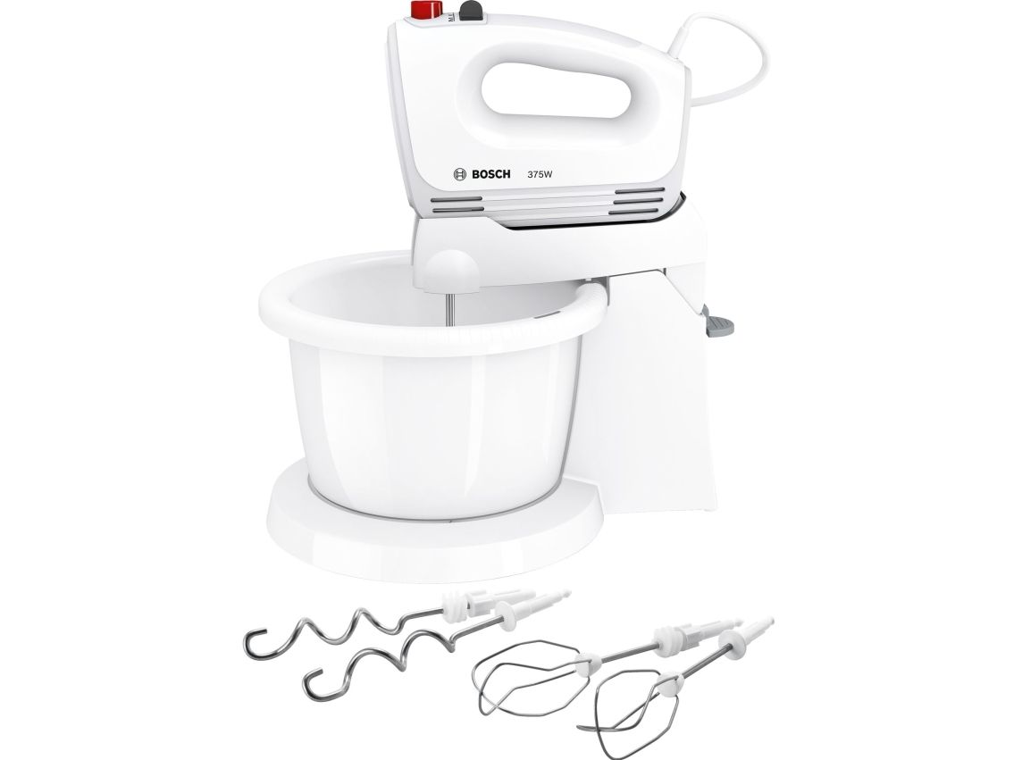 Bosch CleverMixx MFQ2600W - Mixer - 375 W - hvid/rød